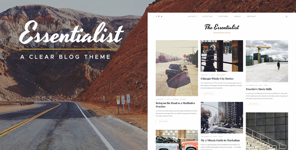 Essentialist Preview Wordpress Theme - Rating, Reviews, Preview, Demo & Download