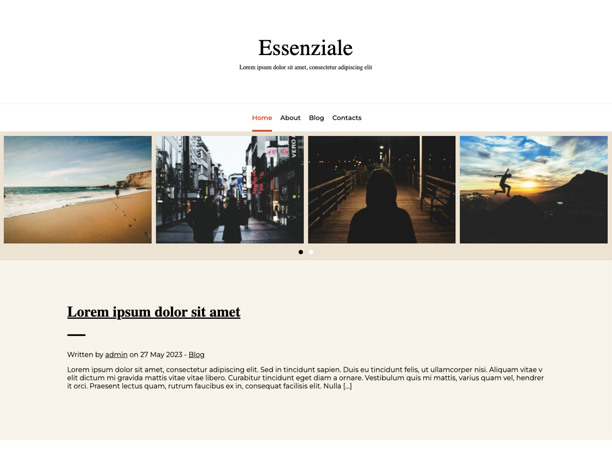 Essenziale Preview Wordpress Theme - Rating, Reviews, Preview, Demo & Download