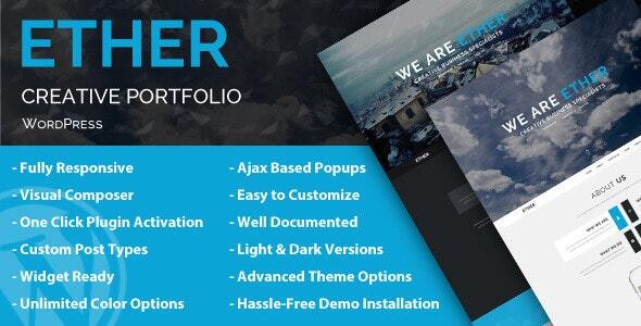 Ether Preview Wordpress Theme - Rating, Reviews, Preview, Demo & Download
