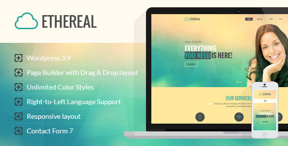Ethereal Preview Wordpress Theme - Rating, Reviews, Preview, Demo & Download