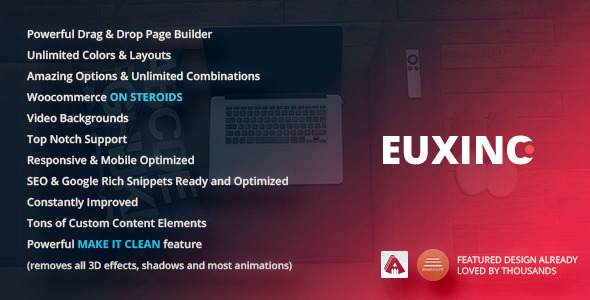 Euxino Preview Wordpress Theme - Rating, Reviews, Preview, Demo & Download