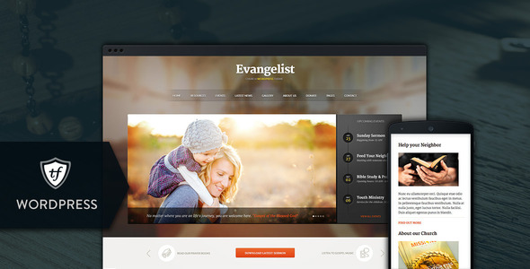 Evangelist Preview Wordpress Theme - Rating, Reviews, Preview, Demo & Download