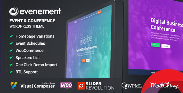Evenement Preview Wordpress Theme - Rating, Reviews, Preview, Demo & Download