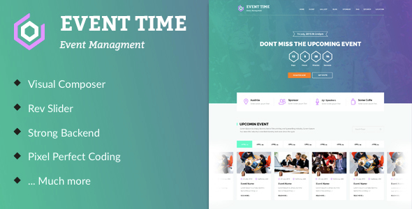 Event Time Preview Wordpress Theme - Rating, Reviews, Preview, Demo & Download