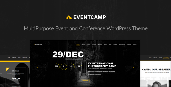 EventCamp Preview Wordpress Theme - Rating, Reviews, Preview, Demo & Download