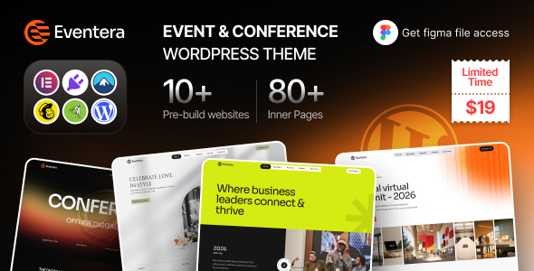 Eventera Preview Wordpress Theme - Rating, Reviews, Preview, Demo & Download