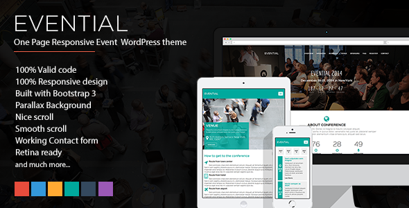 Evential Preview Wordpress Theme - Rating, Reviews, Preview, Demo & Download