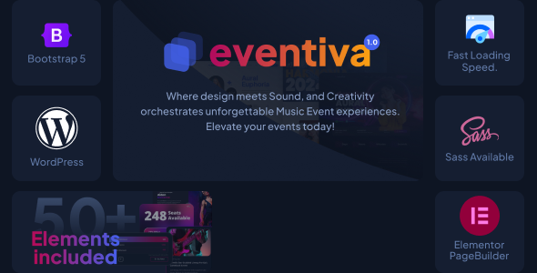 Eventiva Preview Wordpress Theme - Rating, Reviews, Preview, Demo & Download