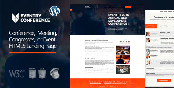 Eventry Preview Wordpress Theme - Rating, Reviews, Preview, Demo & Download