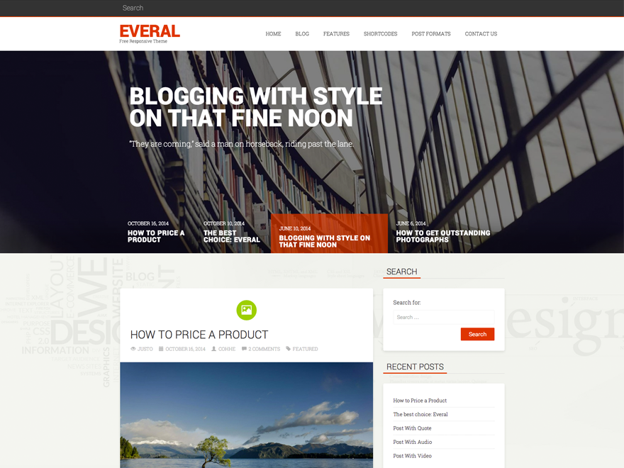 Everal Preview Wordpress Theme - Rating, Reviews, Preview, Demo & Download