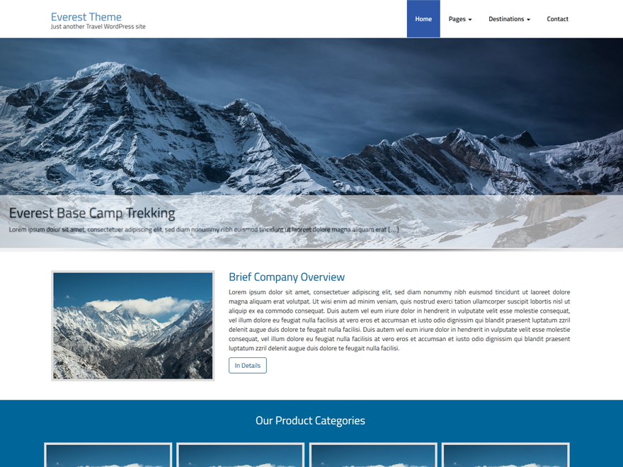 Everest64 Preview Wordpress Theme - Rating, Reviews, Preview, Demo & Download