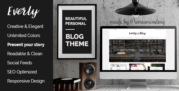 Everly Preview Wordpress Theme - Rating, Reviews, Preview, Demo & Download