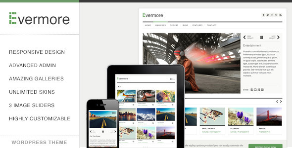Evermore Preview Wordpress Theme - Rating, Reviews, Preview, Demo & Download