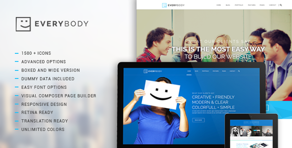 Everybody Preview Wordpress Theme - Rating, Reviews, Preview, Demo & Download