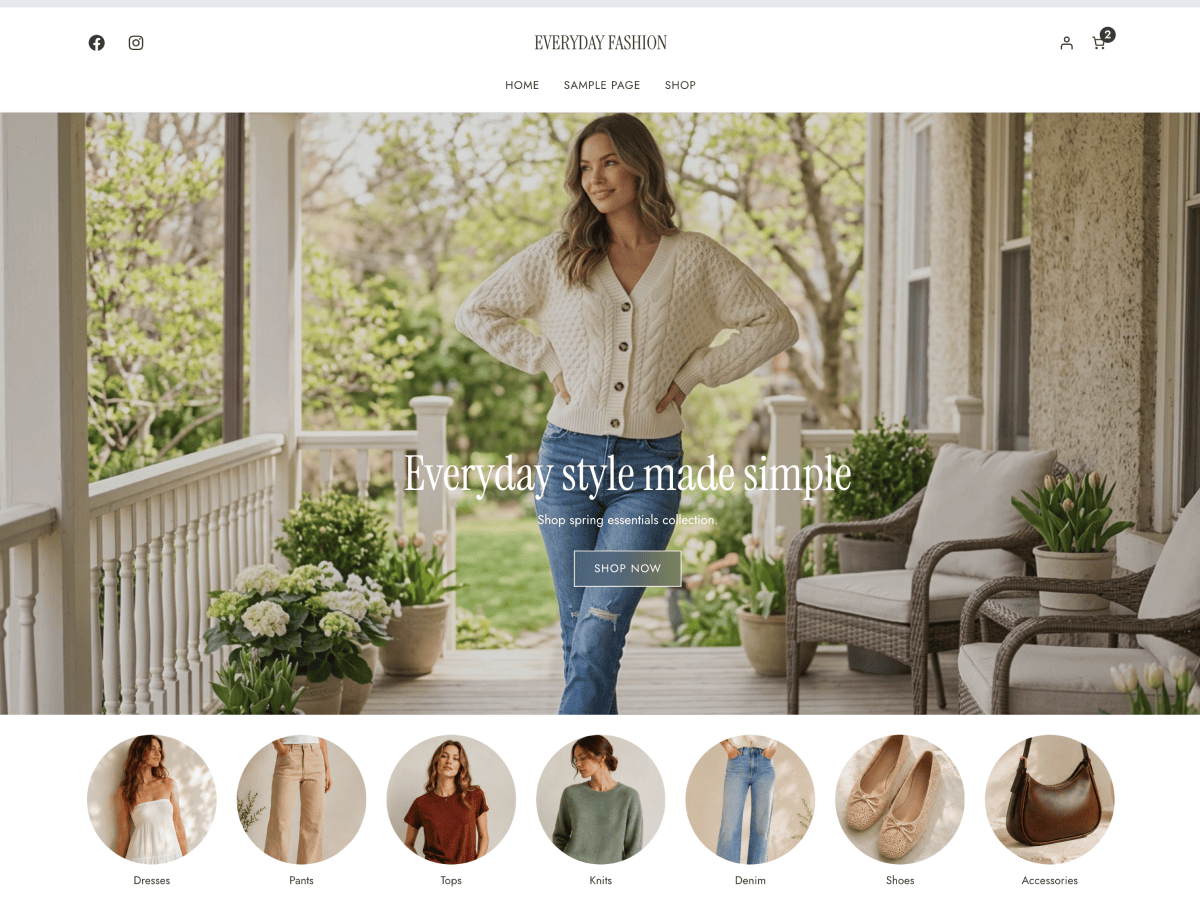 Everyday Fashion Preview Wordpress Theme - Rating, Reviews, Preview, Demo & Download