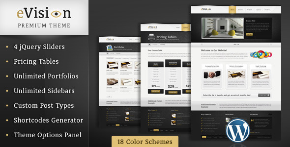 EVision Preview Wordpress Theme - Rating, Reviews, Preview, Demo & Download