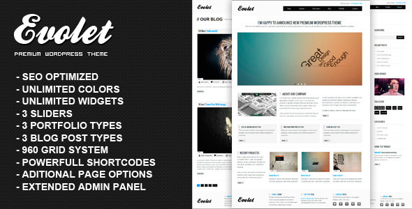 EVOLET Preview Wordpress Theme - Rating, Reviews, Preview, Demo & Download