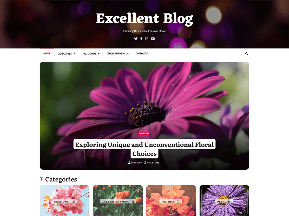 Excellent Blog Preview Wordpress Theme - Rating, Reviews, Preview, Demo & Download