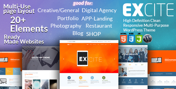 Excite Preview Wordpress Theme - Rating, Reviews, Preview, Demo & Download