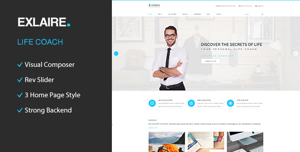 Exclaire Preview Wordpress Theme - Rating, Reviews, Preview, Demo & Download