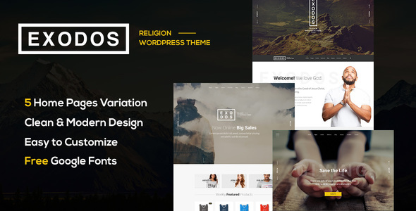 Exodos Preview Wordpress Theme - Rating, Reviews, Preview, Demo & Download