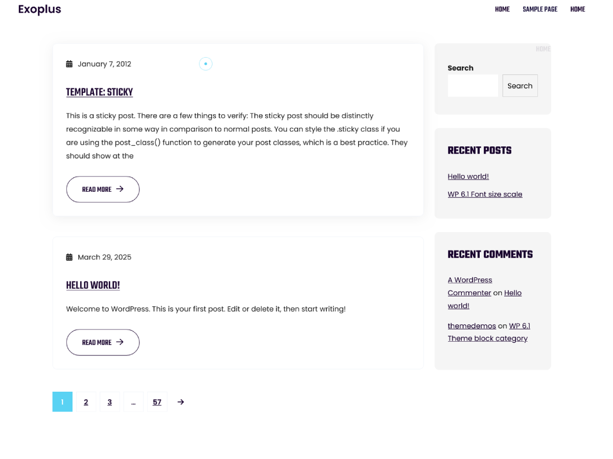 Exoplus Preview Wordpress Theme - Rating, Reviews, Preview, Demo & Download
