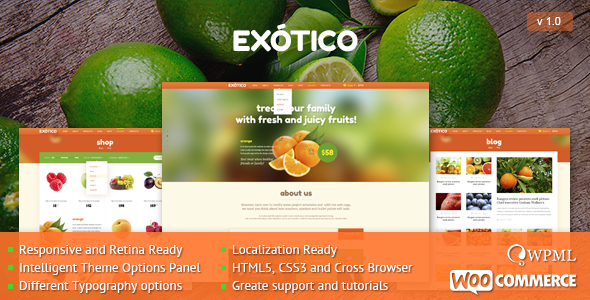 Exotico Responsive Preview Wordpress Theme - Rating, Reviews, Preview, Demo & Download