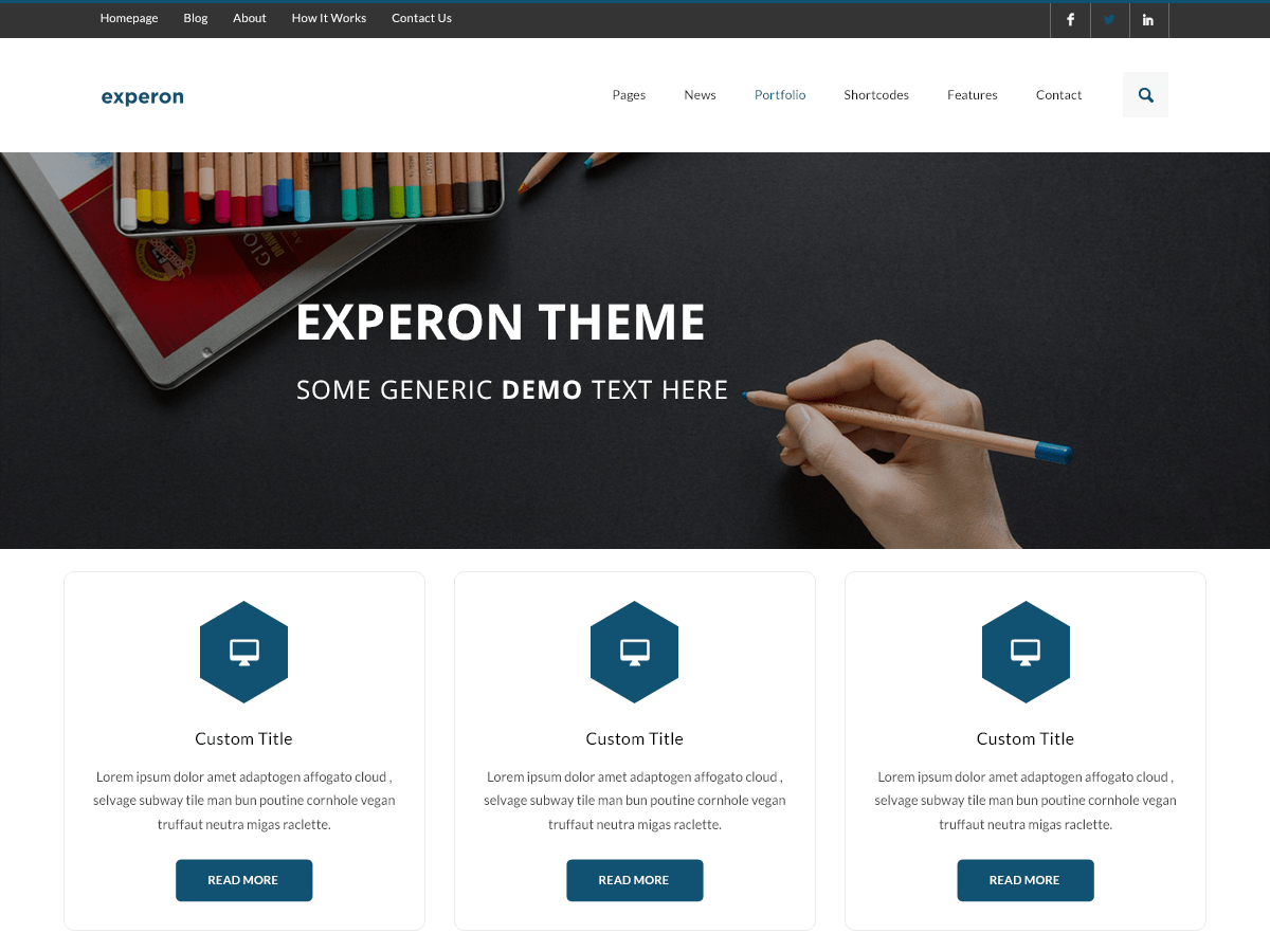 Experon Boxed Preview Wordpress Theme - Rating, Reviews, Preview, Demo & Download