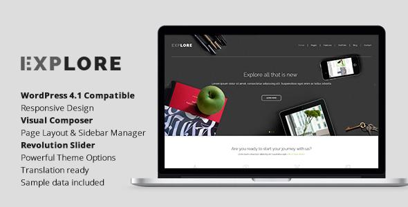 Explore Preview Wordpress Theme - Rating, Reviews, Preview, Demo & Download