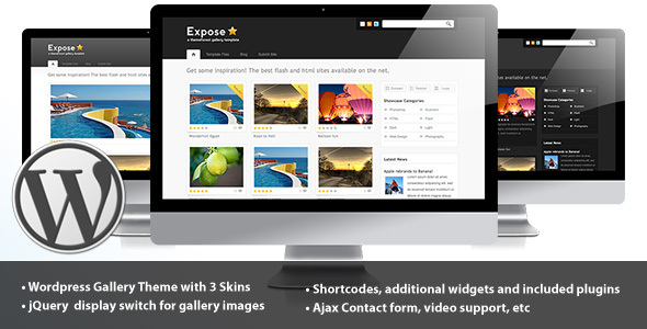 Expose Gallery Preview Wordpress Theme - Rating, Reviews, Preview, Demo & Download