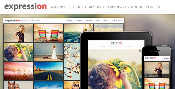 Expression Photography Preview Wordpress Theme - Rating, Reviews, Preview, Demo & Download