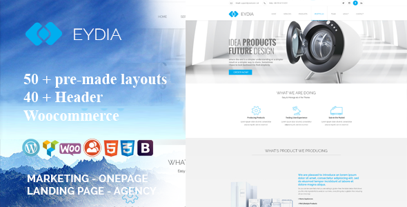 Eydia Preview Wordpress Theme - Rating, Reviews, Preview, Demo & Download