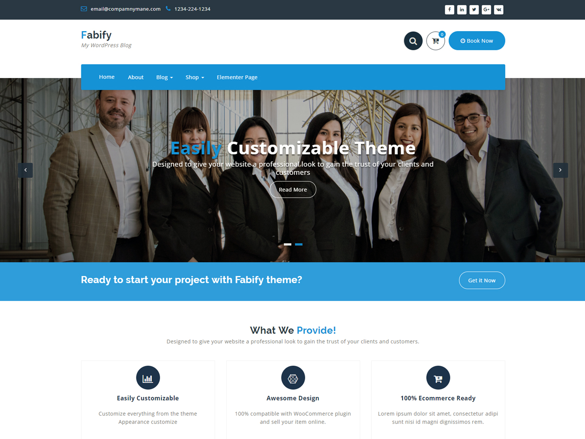 Fabify Preview Wordpress Theme - Rating, Reviews, Preview, Demo & Download