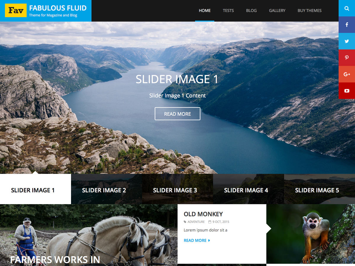 Fabulous Fluid Preview Wordpress Theme - Rating, Reviews, Preview, Demo & Download
