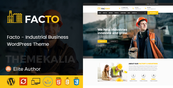 Facto Preview Wordpress Theme - Rating, Reviews, Preview, Demo & Download