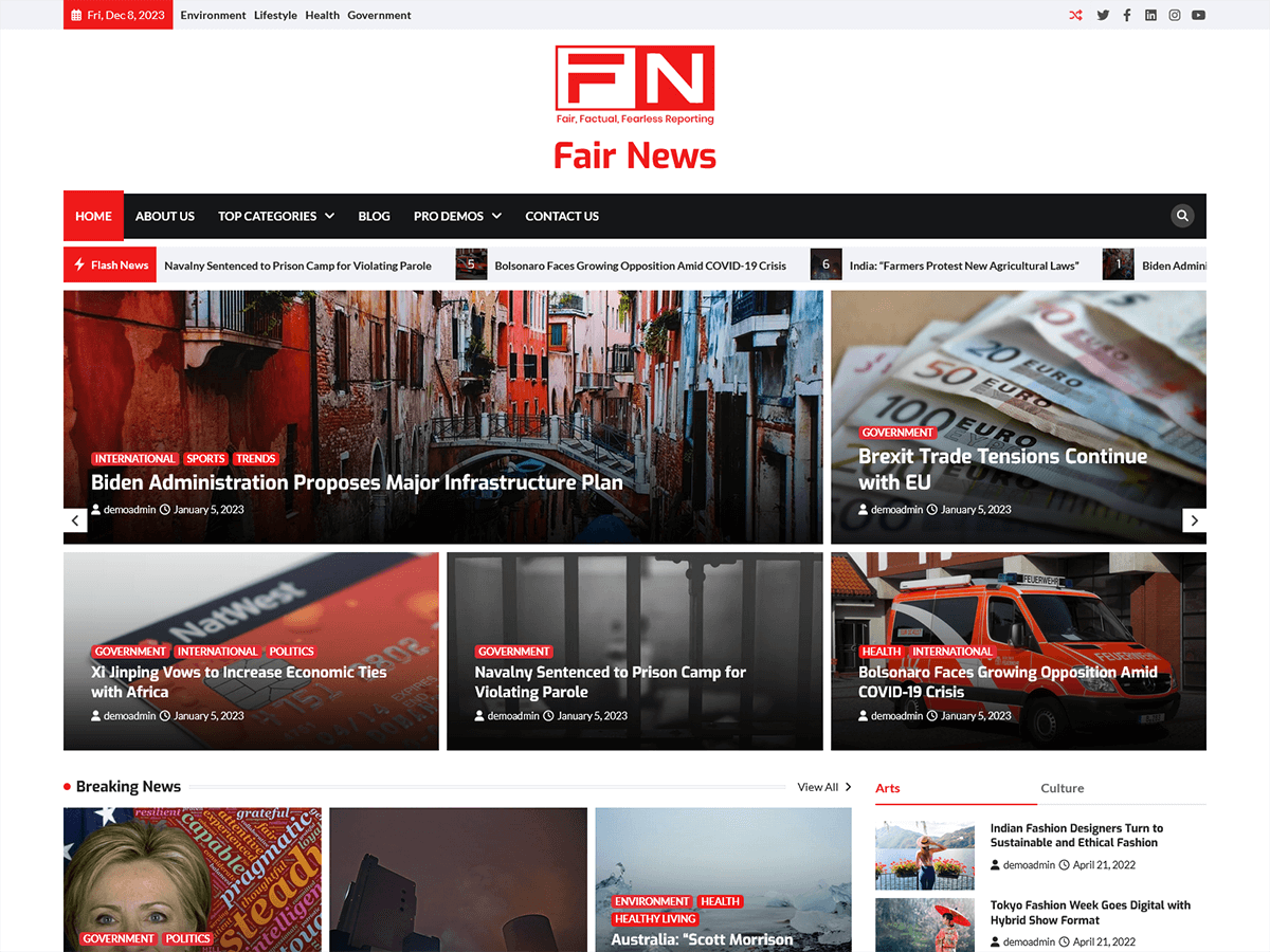 Fair News Preview Wordpress Theme - Rating, Reviews, Preview, Demo & Download