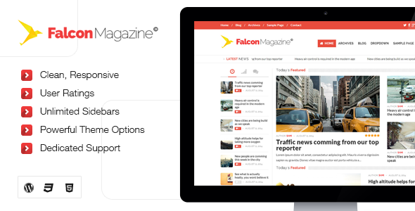 Falcon Preview Wordpress Theme - Rating, Reviews, Preview, Demo & Download