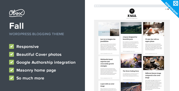 Fall Preview Wordpress Theme - Rating, Reviews, Preview, Demo & Download
