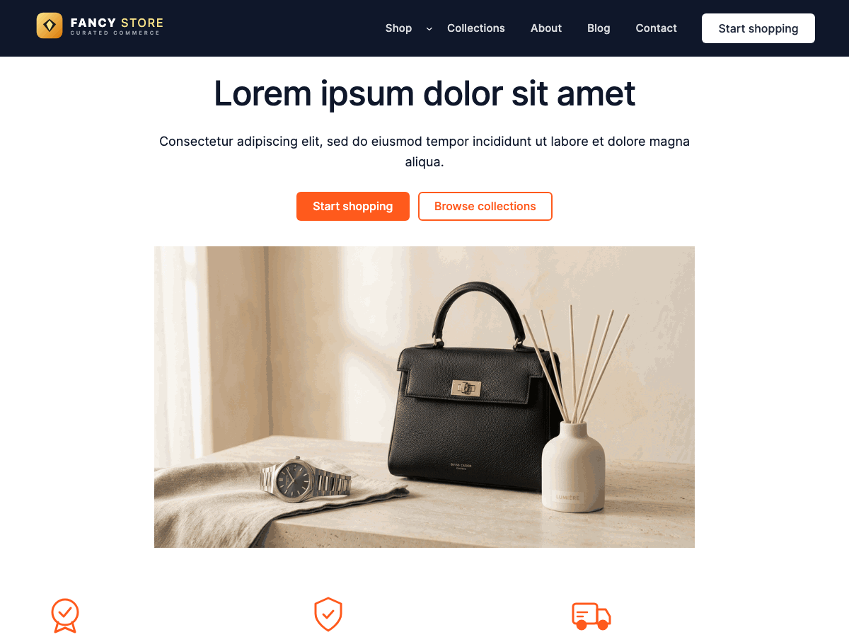Fancy Store Preview Wordpress Theme - Rating, Reviews, Preview, Demo & Download
