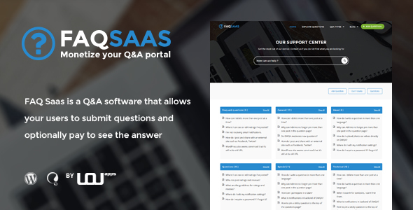 FAQ SaaS Preview Wordpress Theme - Rating, Reviews, Preview, Demo & Download