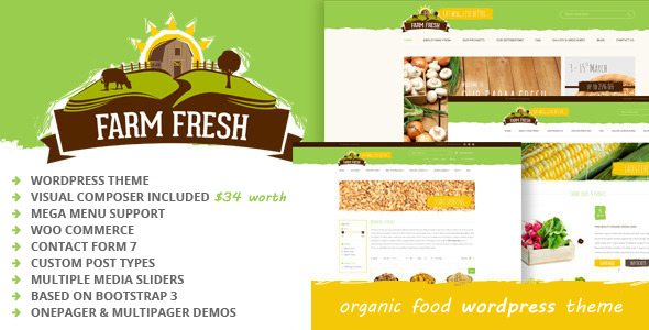 Farm Fresh Preview Wordpress Theme - Rating, Reviews, Preview, Demo & Download