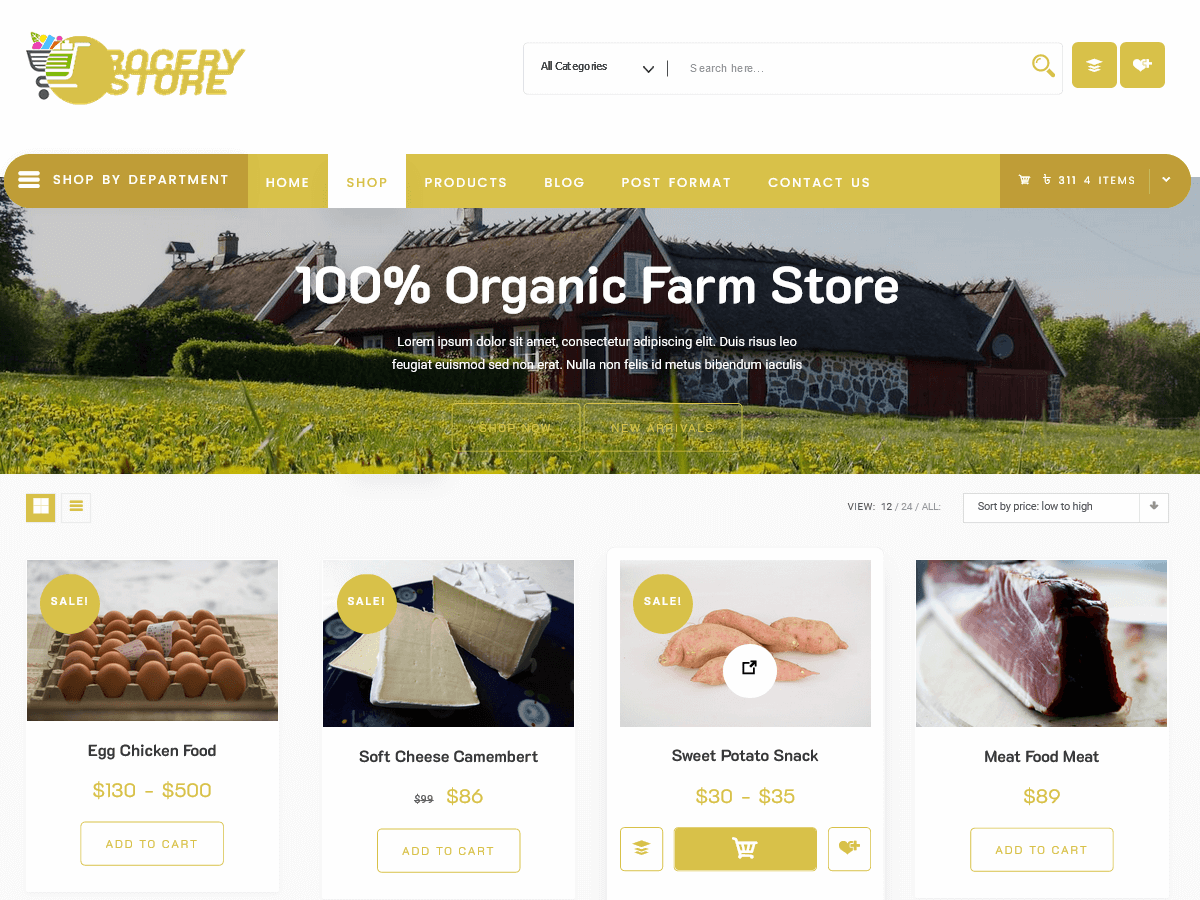 Farm Store Preview Wordpress Theme - Rating, Reviews, Preview, Demo & Download
