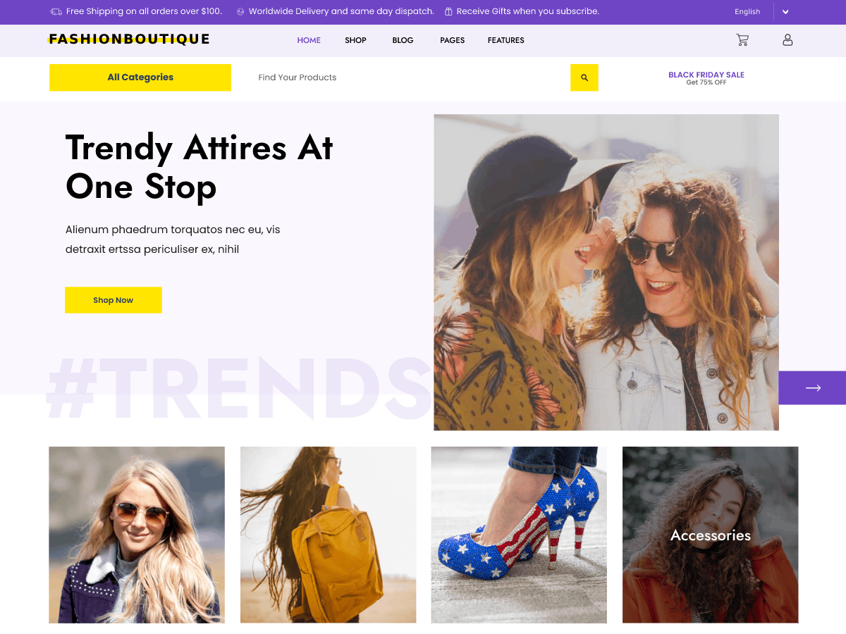 Fashion Boutique Preview Wordpress Theme - Rating, Reviews, Preview, Demo & Download