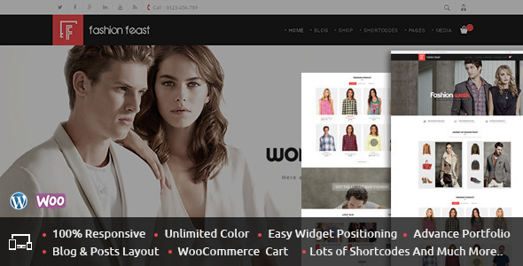 Fashion Feast Preview Wordpress Theme - Rating, Reviews, Preview, Demo & Download