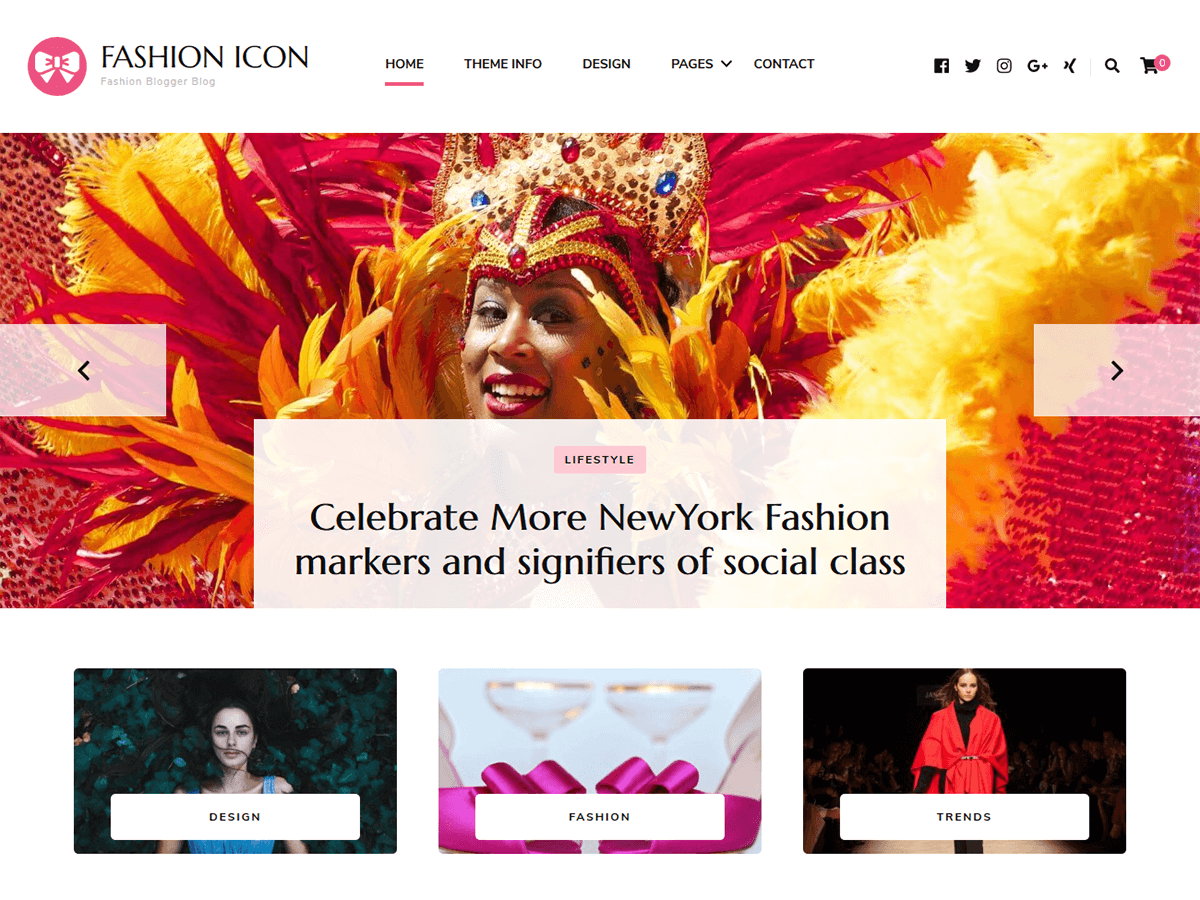 Fashion Icon Preview Wordpress Theme - Rating, Reviews, Preview, Demo & Download