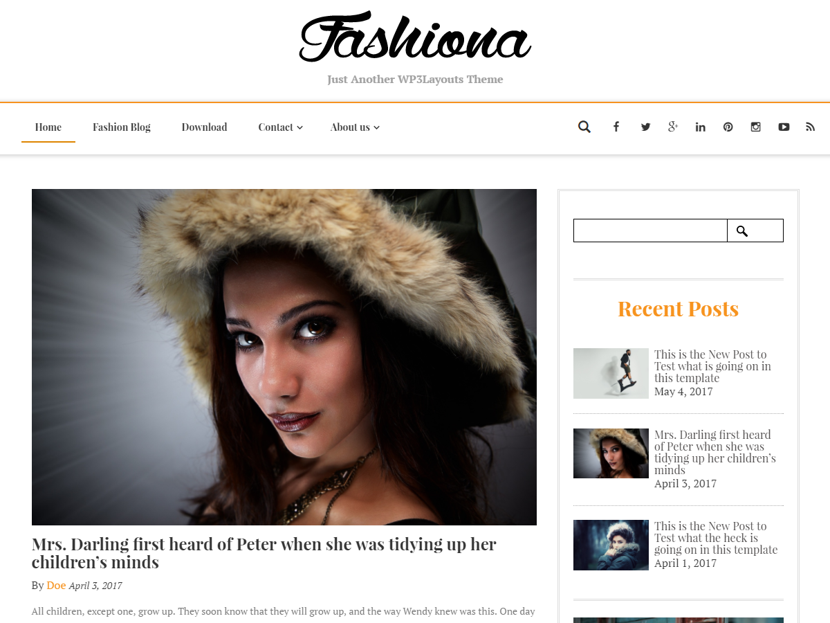 Fashiona Preview Wordpress Theme - Rating, Reviews, Preview, Demo & Download