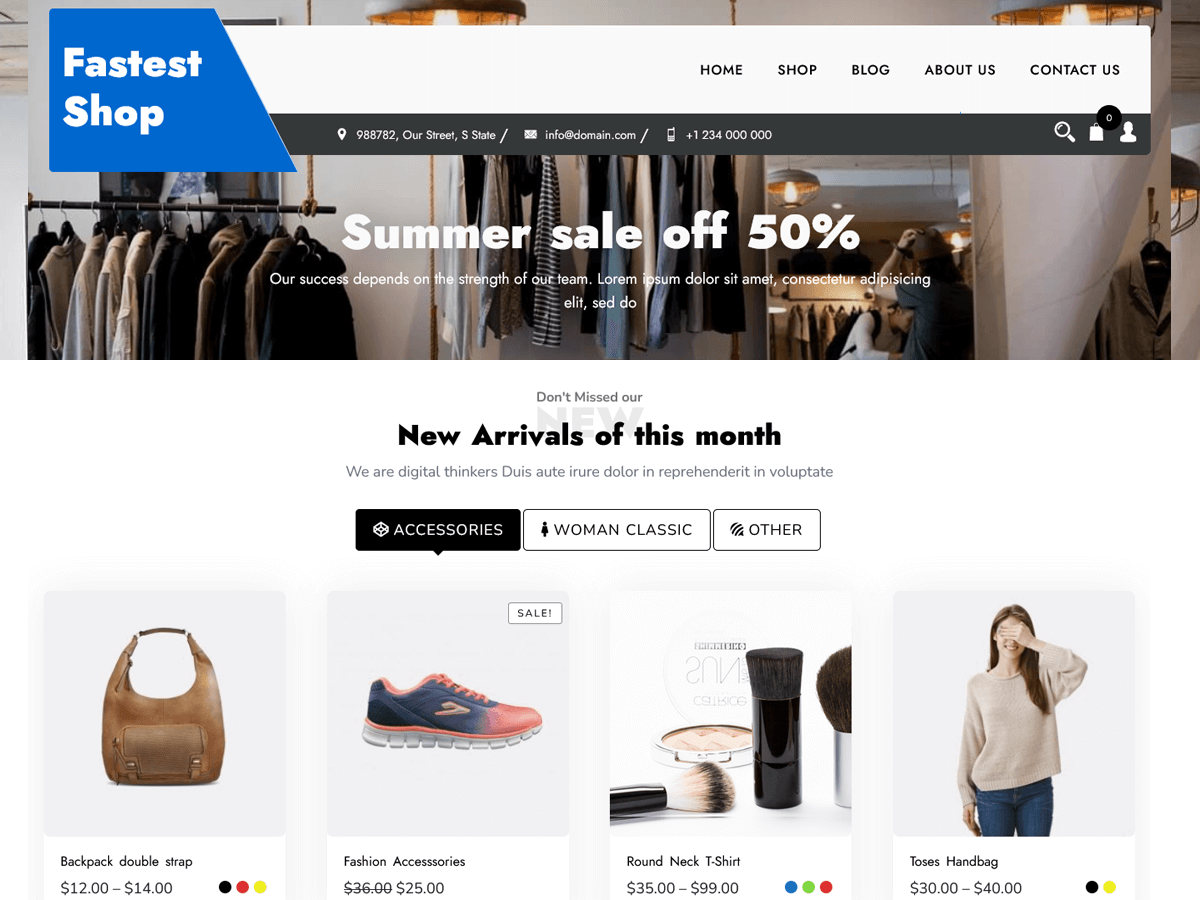 Fastest Store Preview Wordpress Theme - Rating, Reviews, Preview, Demo & Download