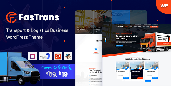 Fastrans Preview Wordpress Theme - Rating, Reviews, Preview, Demo & Download