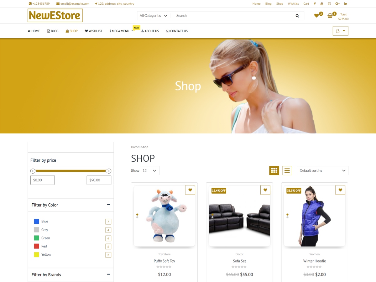 FastShop ECommerce Preview Wordpress Theme - Rating, Reviews, Preview, Demo & Download