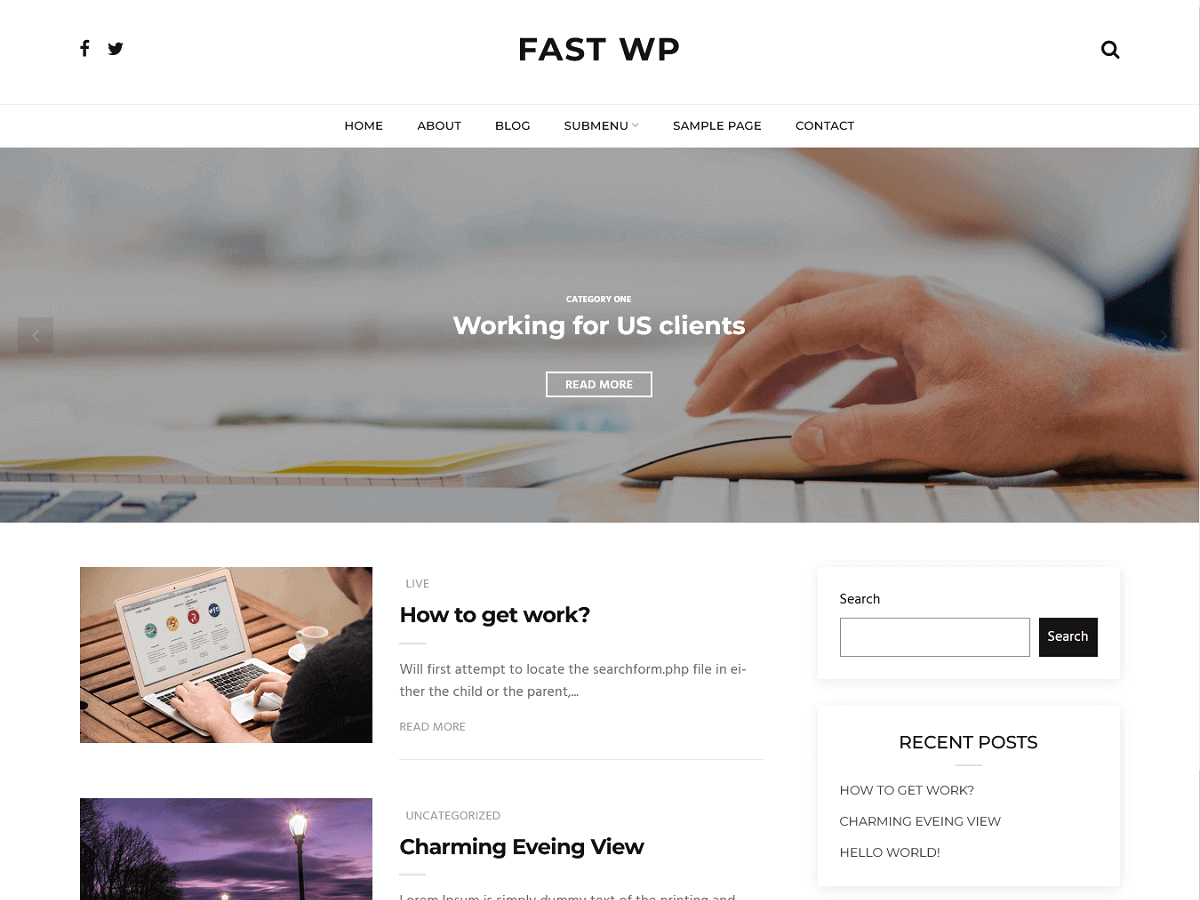 Fastwp Preview Wordpress Theme - Rating, Reviews, Preview, Demo & Download